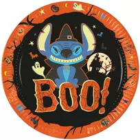 Disney Lilo ir Stitch Helovino popierinės lėkštės, 8 vnt., 23 cm, FSC