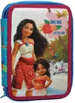 „Disney Vaiana Big Sis“ dviejų aukštų pieštukų dėklas su užpildu