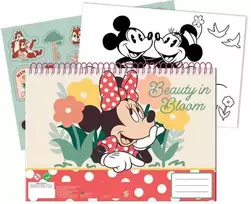 Disney Minnie Nomadic Spirit A/4 spiralinis eskizų sąsiuvinis su 40 lapų ir lipdukais