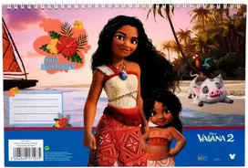 Disney Vaiana Big Sis spiralinis eskizų bloknotas, A/4, 30 lapų