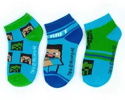 Minecraft vaikiškos kojinės iki kulkšnių 23-38