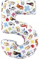 Folinis balionas „Bluey Friends“ – skaičius 5, 66 cm