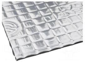 Damping mat | Mat: aluminium foil,butyl rubber | 375x250x2mm