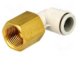 Push-in fitting | threaded,angled 90° | Rc 3/8" | inside | -1÷10bar
