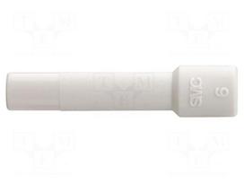 Stopper | Ø: 3.2mm | L: 31.5mm | Mat: polypropylene | white