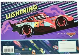 Disney Cars Žaibas A/4 spiralinis eskizų sąsiuvinis, 30 lapų