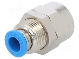 Push-in fitting | threaded,straight | G 1/4" | inside | -0.95÷6bar