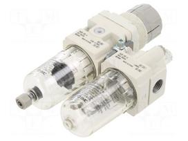 Air preparation set | G 1/4" | inside | 620l/min | 5um | -5÷60°C | 330g