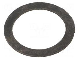Gasket | chloroprene | Thk: 1.5mm | Øint: 14.7mm | Øout: 24mm | PG9 | black