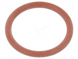 O-ring gasket | VMQ | Thk: 1.5mm | Øint: 12mm | M16 | red | -60÷250°C