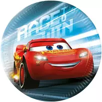Disney Cars Pergalė Mano popierinės lėkštės 8 vnt. 20 cm FSC