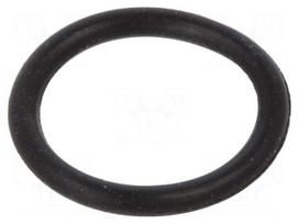 O-ring gasket | NBR | Thk: 1mm | Øint: 7mm | black | -30÷100°C