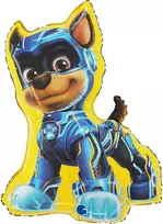 Paw Patrol Chase geltonas folijos balionas 61 cm