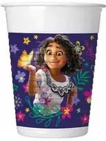 Disney Encanto gėlių plastikiniai puodeliai 8 vnt. po 200 ml