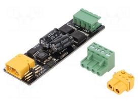 DC-motor driver | STM8S105,TLE5205 | PWM,analog | 3A | 7÷12V | 90x30mm