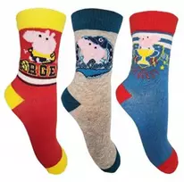 Peppa Pig George geltonos vaikiškos kojinės 31/34