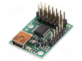 Servo controller | USB-UART | Channels: 6 | 216x305mm | 5÷16VDC | 4.8g