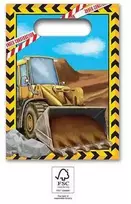 „Construction Grabber“ popierinių dovanų maišelių rinkinys, 4 vnt.