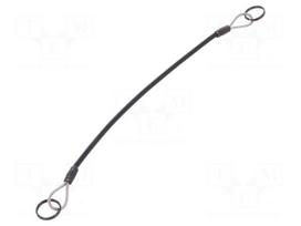 Retaining cable | Plating: PVC | Mat: stainless steel | 200mm