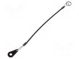 Retaining cable | Plating: PVC | Mat: stainless steel | 200mm