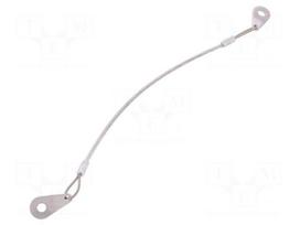 Retaining cable | Plating: PVC | Mat: stainless steel | 200mm