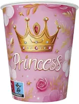 Princesės karūnos princesės popieriniai puodeliai, 8 vnt., po 250 ml