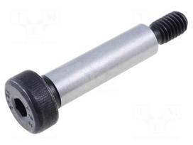 Shoulder screw | Mat: steel | Thread len: 11mm | Thread: M6 | Cut: imbus