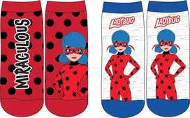„Miraculous Ladybug“ vaikiškos nematomos kojinės 23-34