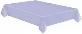 Spalvota baltų taškelių popierinė staltiesė violetine spalva, 120x180 cm