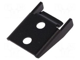 Catch | steel | W: 23.5mm | L: 32.5mm | Plating: zinc | Colour: black