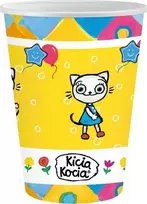 „GoDan“ popieriniai puodeliai „Kitty Cat“ 250 ml, 6 vnt.