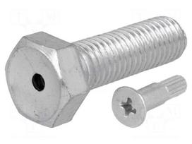 Pin | M12 | Plunger mat: steel | Plating: zinc | Thread len: 40mm