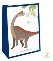 Dinozaurų ir laimingų popierinių maišelių rinkinys, 4 vnt.