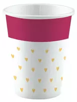 „Love Everyday“ popieriniai puodeliai, 8 vnt., po 250 ml