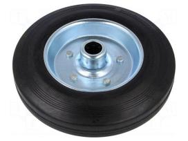 Transport wheel | Ø: 200mm | W: 27mm | 230kg | Mat: rubber | -20÷60°C