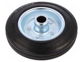 Transport wheel | Ø: 160mm | W: 25mm | 150kg | Mat: rubber | -20÷60°C
