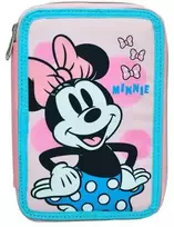 Disney Minnie Joy pieštukų dėklas, užpildytas dviem sluoksniais