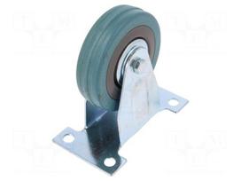 Transport wheel | Ø: 75mm | W: 21mm | H: 100mm | rigid | 45kg | -5÷40°C