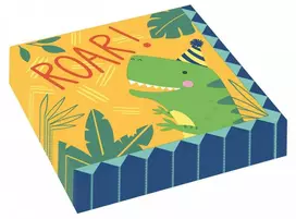 Servetėlių rinkinys „Dino-Mate“ su dinozaurais, 16 vnt., 33 x 33 cm