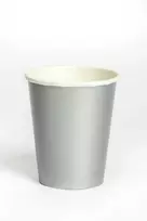 Sidabriniai popieriniai puodeliai, 8 vnt., po 250 ml