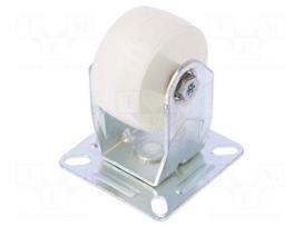 Transport wheel | Ø: 50mm | W: 24mm | H: 73.5mm | rigid | 50kg | -15÷80°C