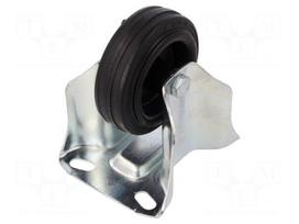 Transport wheel | Ø: 80mm | W: 25mm | H: 107mm | rigid | Dyn.load: 650N