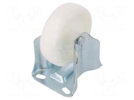 Transport wheel | Ø: 100mm | W: 30mm | H: 128mm | rigid | Dyn.load: 2kN