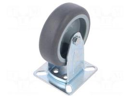 Transport wheel | Ø: 75mm | W: 25mm | H: 100mm | rigid | 60kg