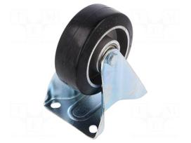 Transport wheel | Ø: 100mm | W: 40mm | H: 128mm | rigid | 150kg | -30÷70°C