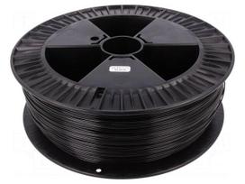 Filament: PET-G | 1.75mm | black | 220÷250°C | 2kg | ±0,05mm