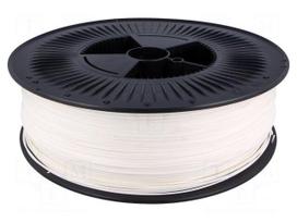 Filament: PET-G | 1.75mm | white | 220÷250°C | 5kg | ±0,05mm