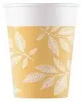 Gėlių apelsinų lapų popieriniai puodeliai, 8 vnt., 200 ml