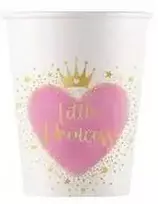Princesės mažosios princesės popieriniai puodeliai, 8 vnt., 200 ml, FSC