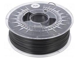 Filament: PLA | 1.75mm | dark grey | 200÷235°C | 1kg | ±0,05mm